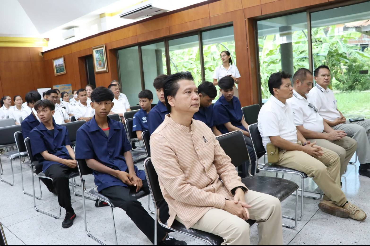 title - ศูนย์ส่งเสริมและพัฒนาอาชีพเสริมนอกภาคการเกษตร (ศพส.) จัดกิจกรรมปฐมนิเทศผู้เข้ารับการฝึกอบรมหลักสูตรศิลปหัตถกรรมระยะยาว ประจำปีงบประมาณ พ.ศ. 2570 